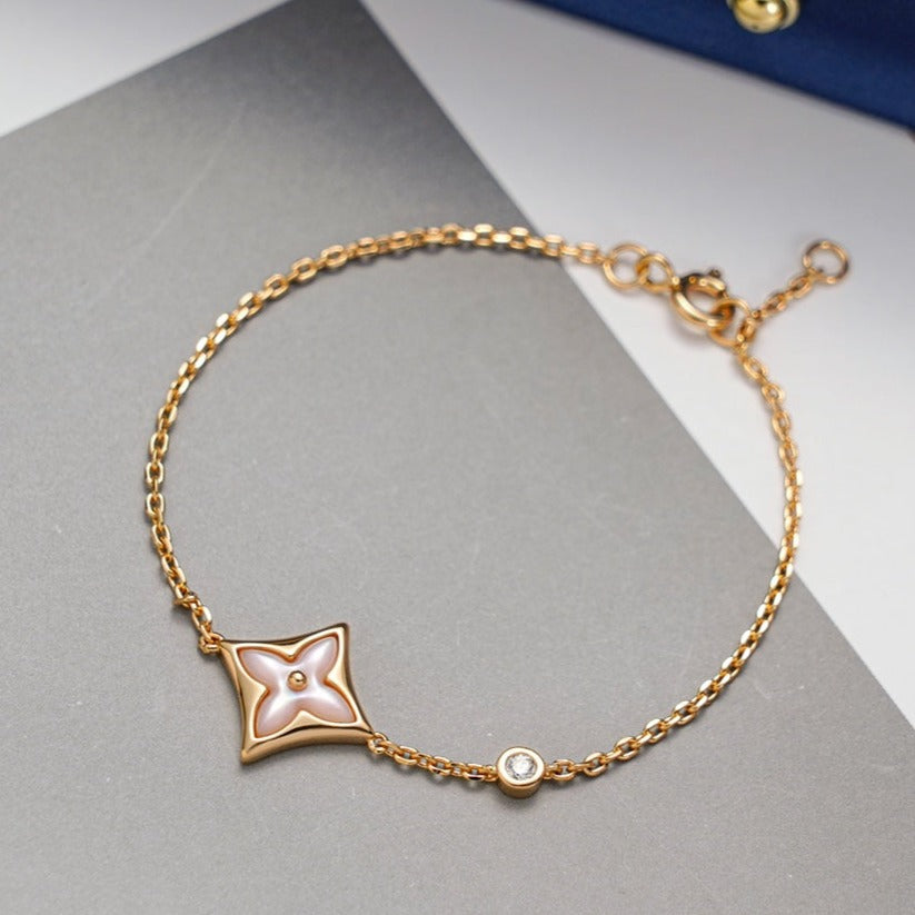 [Saipan]STAR 1 DIAMOND ROSE GOLD BRACELET
