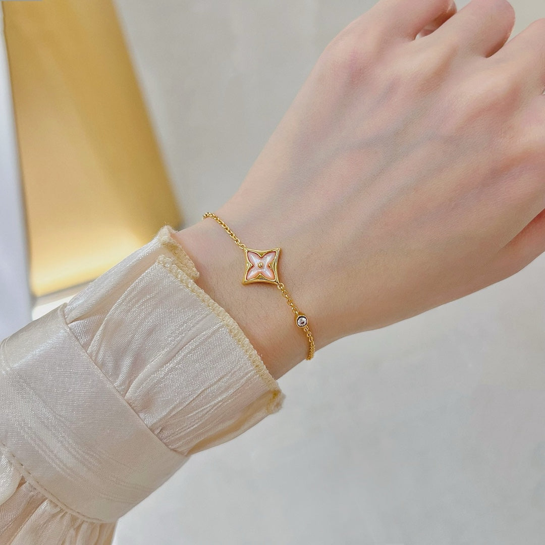 [Saipan]STAR 1 DIAMOND ROSE GOLD BRACELET