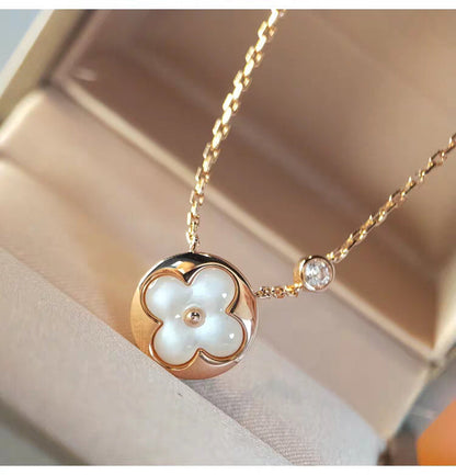 [Saipan]SUN MOP GOLD 1 DIAMOND NECKLACE