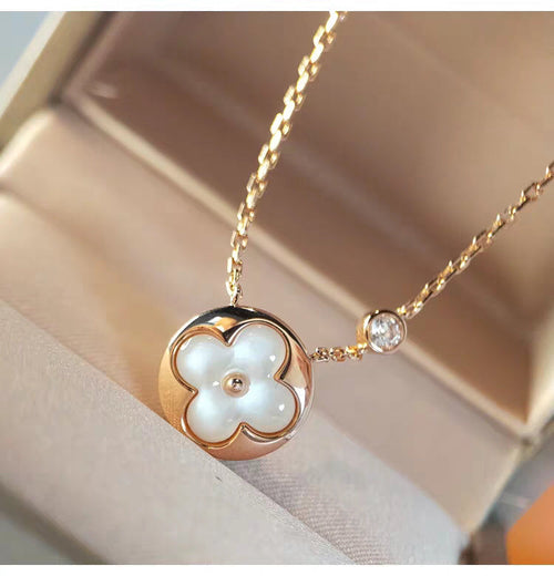 [Saipan]SUN MOP GOLD 1 DIAMOND NECKLACE