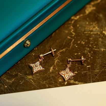 [Saipan]STAR DIAMONDS EARRINGS GOLD