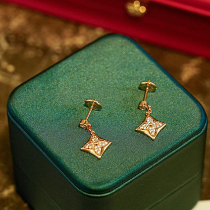 [Saipan]STAR DIAMONDS EARRINGS GOLD