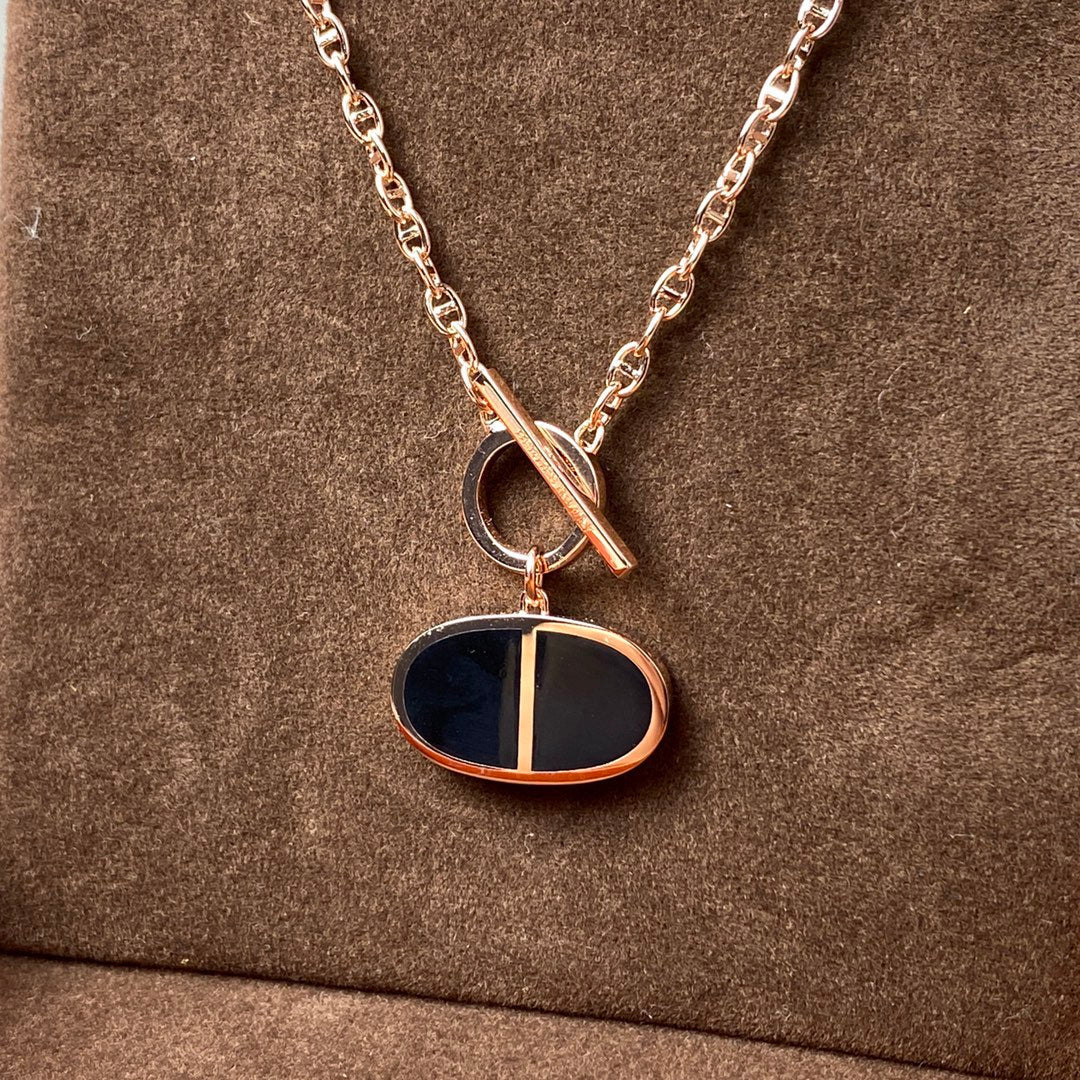 [Saipan]CHAINE VERSO BLACK CERAMIC NECKLACE