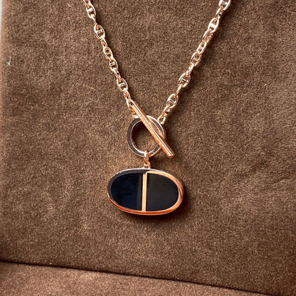 [Saipan]CHAINE VERSO BLACK CERAMIC NECKLACE