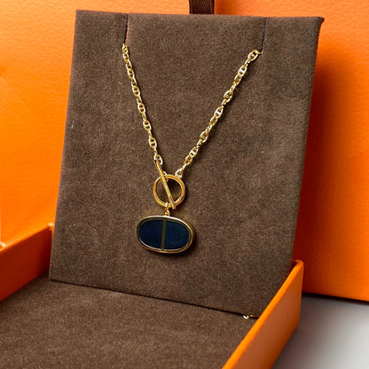 [Saipan]CHAINE VERSO BLACK CERAMIC NECKLACE