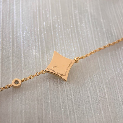 [Saipan]COLOR STAR CARNELIAN ROSE GOLD DIAMOND BRACELET