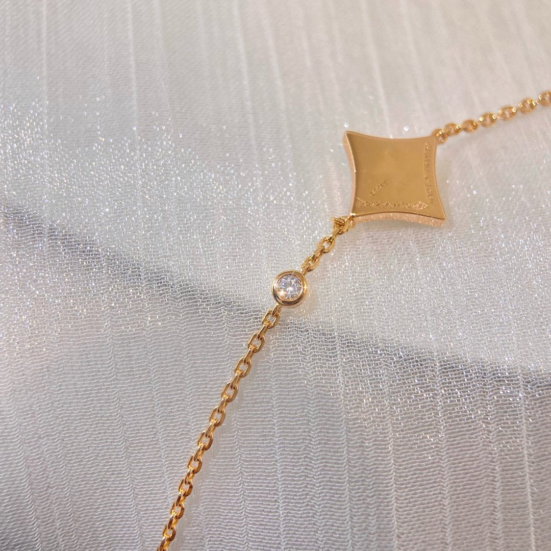 [Saipan]COLOR STAR CARNELIAN ROSE GOLD DIAMOND BRACELET
