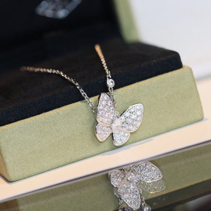 [Saipan]BUTTERFLY DIAMOND CHARM NECKLACE