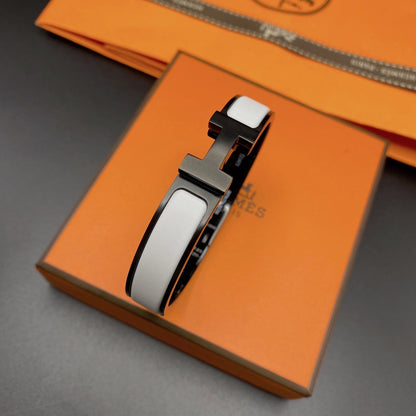 [Saipan]H BRACELET 12MM BLACK WHITE CERAMIC