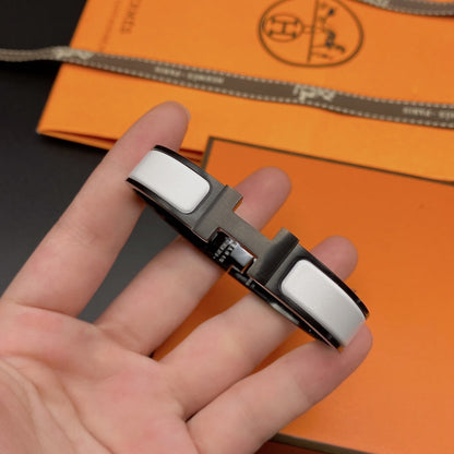 [Saipan]H BRACELET 12MM BLACK WHITE CERAMIC
