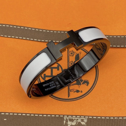 [Saipan]H BRACELET 12MM BLACK WHITE CERAMIC