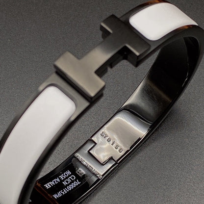 [Saipan]H BRACELET 12MM BLACK WHITE CERAMIC