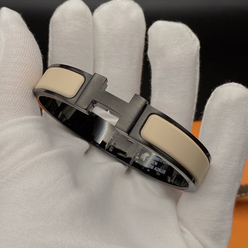 [Saipan]H BRACELET 12MM BLACK BEIGE CERAMIC
