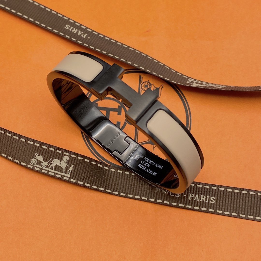 [Saipan]H BRACELET 12MM BLACK BEIGE CERAMIC
