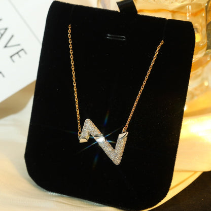 [Saipan]VOLT SILVER DIAMOND PEDANT NECKLACE