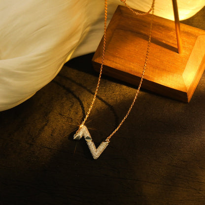 [Saipan]VOLT SILVER DIAMOND PEDANT NECKLACE