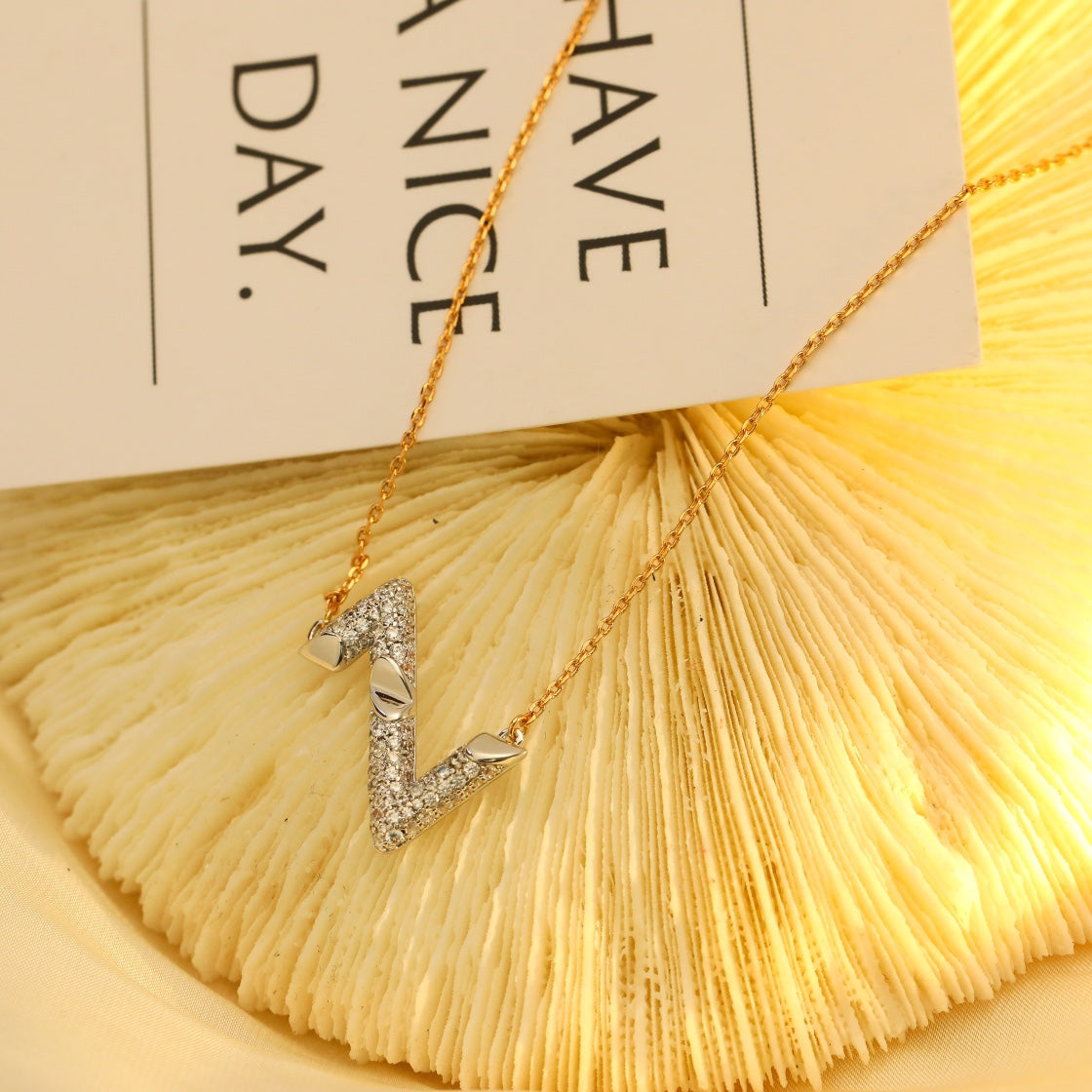 [Saipan]VOLT SILVER DIAMOND PEDANT NECKLACE
