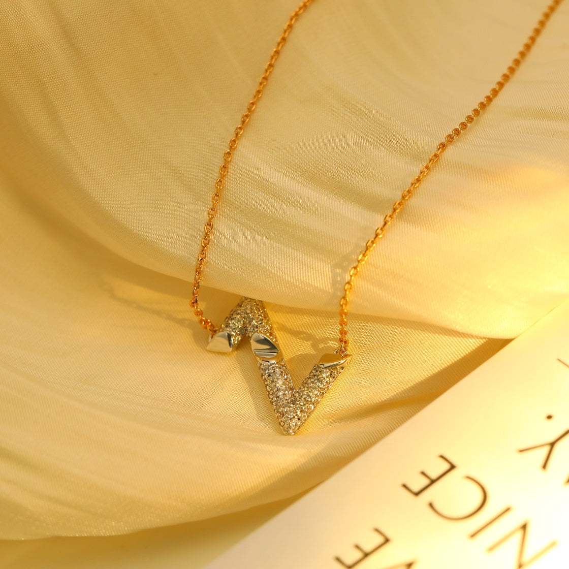 [Saipan]VOLT SILVER DIAMOND PEDANT NECKLACE