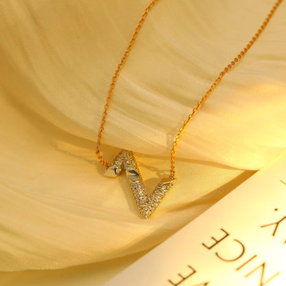 [Saipan]VOLT SILVER DIAMOND PEDANT NECKLACE
