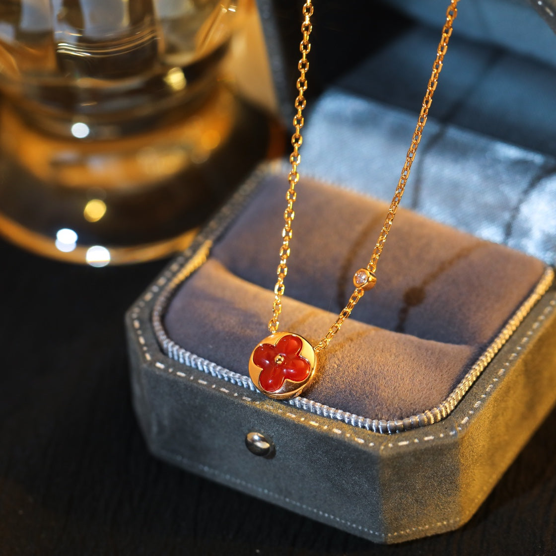 [Saipan]SUN PEDANT ROSE GOLD 1 DIAMOND NECKLACE