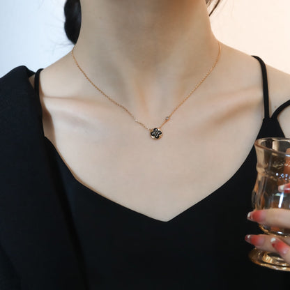 [Saipan]SUN PEDANT ROSE GOLD 1 DIAMOND NECKLACE