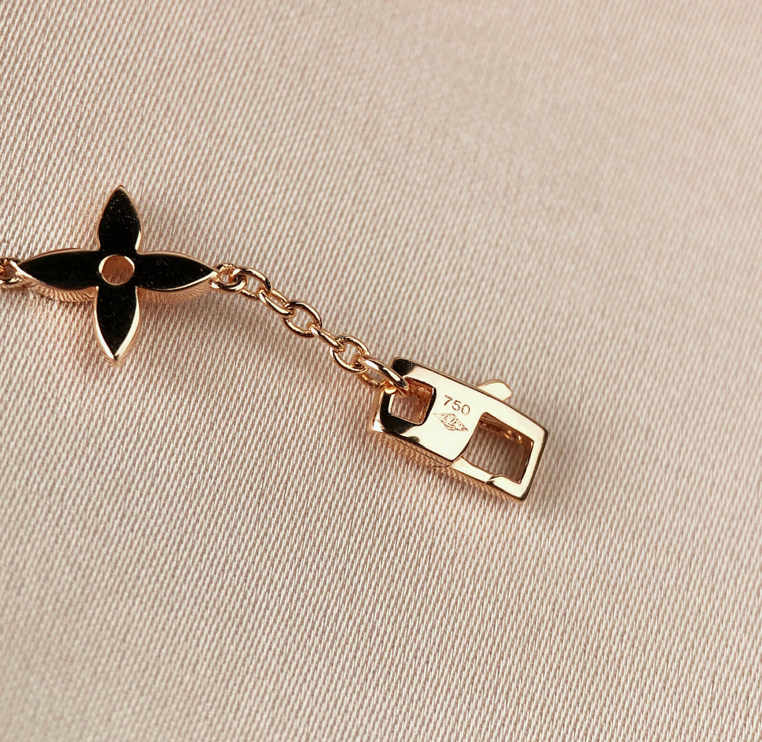 [Saipan]STAR AND SUN 7 MOTIFS GOLD BRACELET
