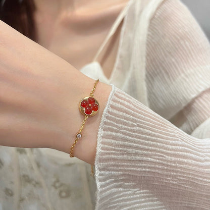 [Saipan]SUN PEDANT CARNELIAN BRACELET
