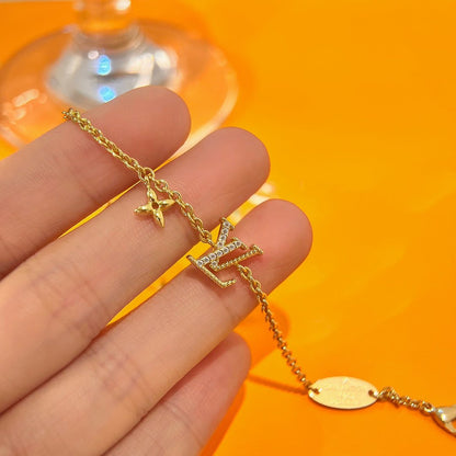 [Saipan]LOGO STAR MOTIF GOLD BRACELET