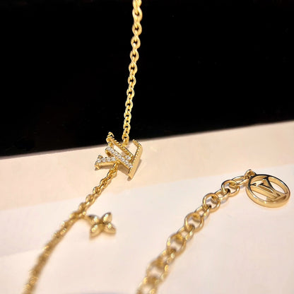 [Saipan]LOGO STAR MOTIF GOLD BRACELET