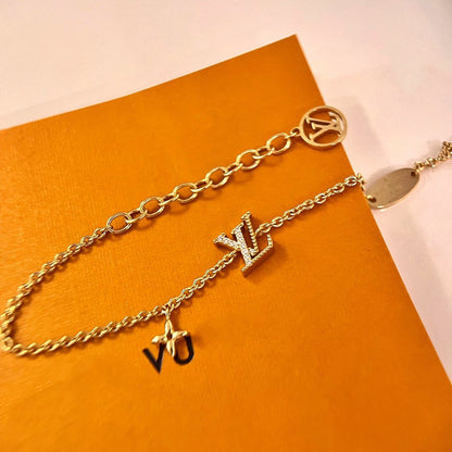 [Saipan]LOGO STAR MOTIF GOLD BRACELET
