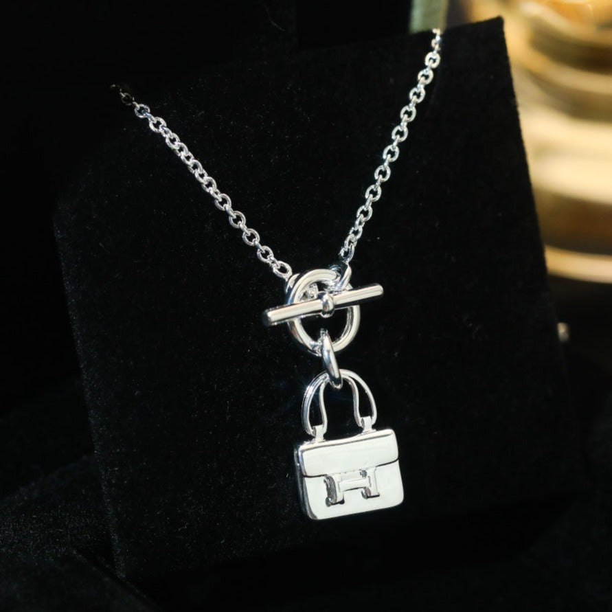 [Saipan]POP H PEDANT SILVER NECKLACE