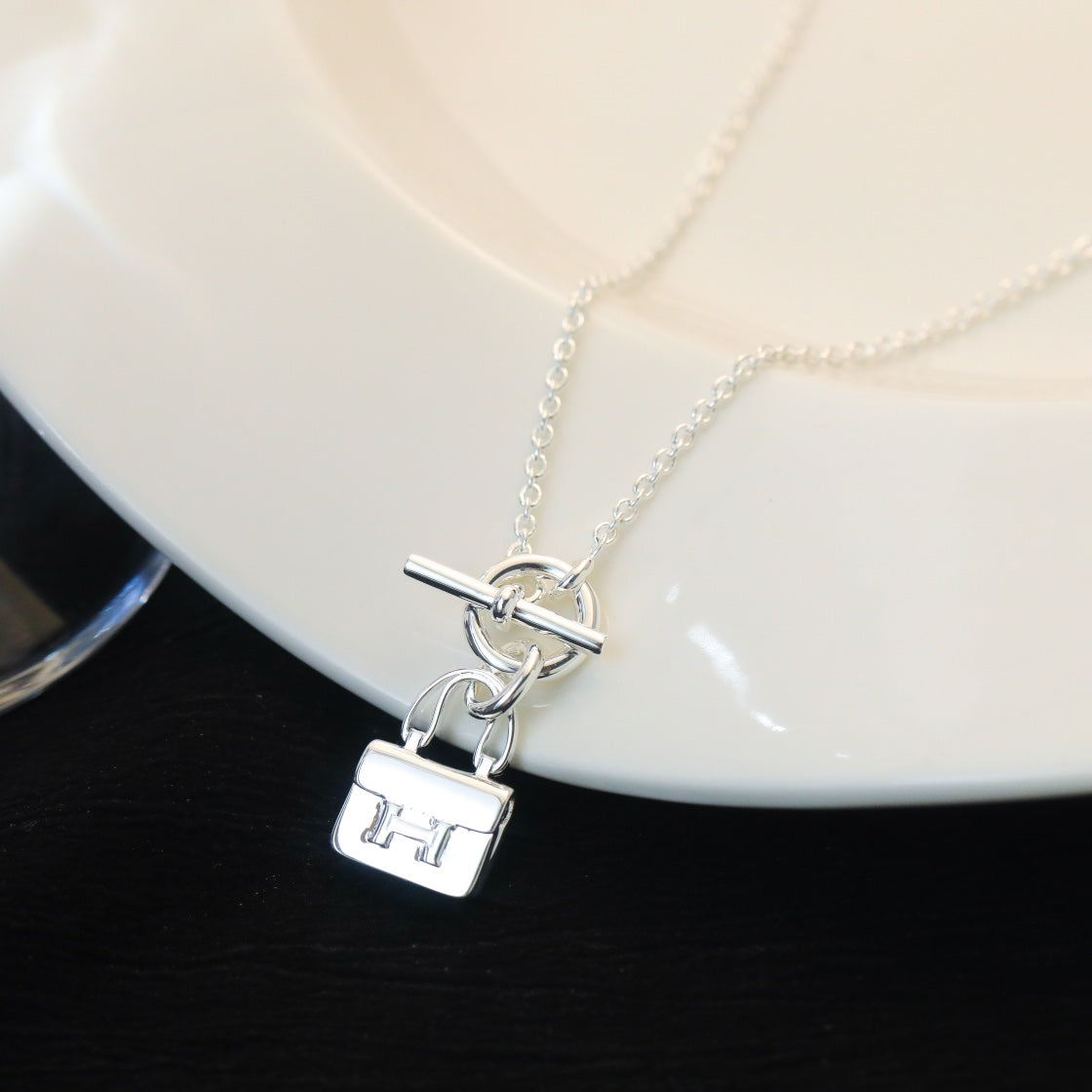 [Saipan]POP H PEDANT SILVER NECKLACE