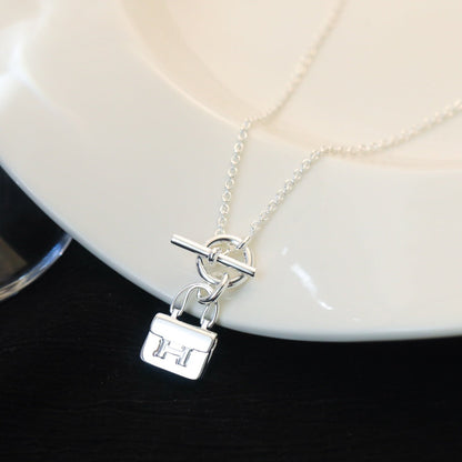 [Saipan]POP H PEDANT SILVER NECKLACE