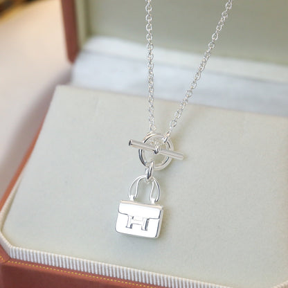 [Saipan]POP H PEDANT SILVER NECKLACE