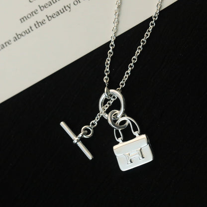 [Saipan]POP H PEDANT SILVER NECKLACE