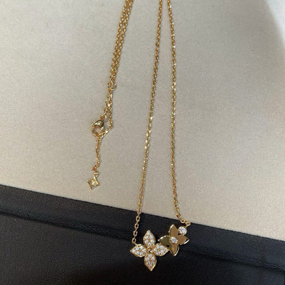 [Saipan]STAR BLOSSOM NECKLACE ROSE GOLD DIAMONDS