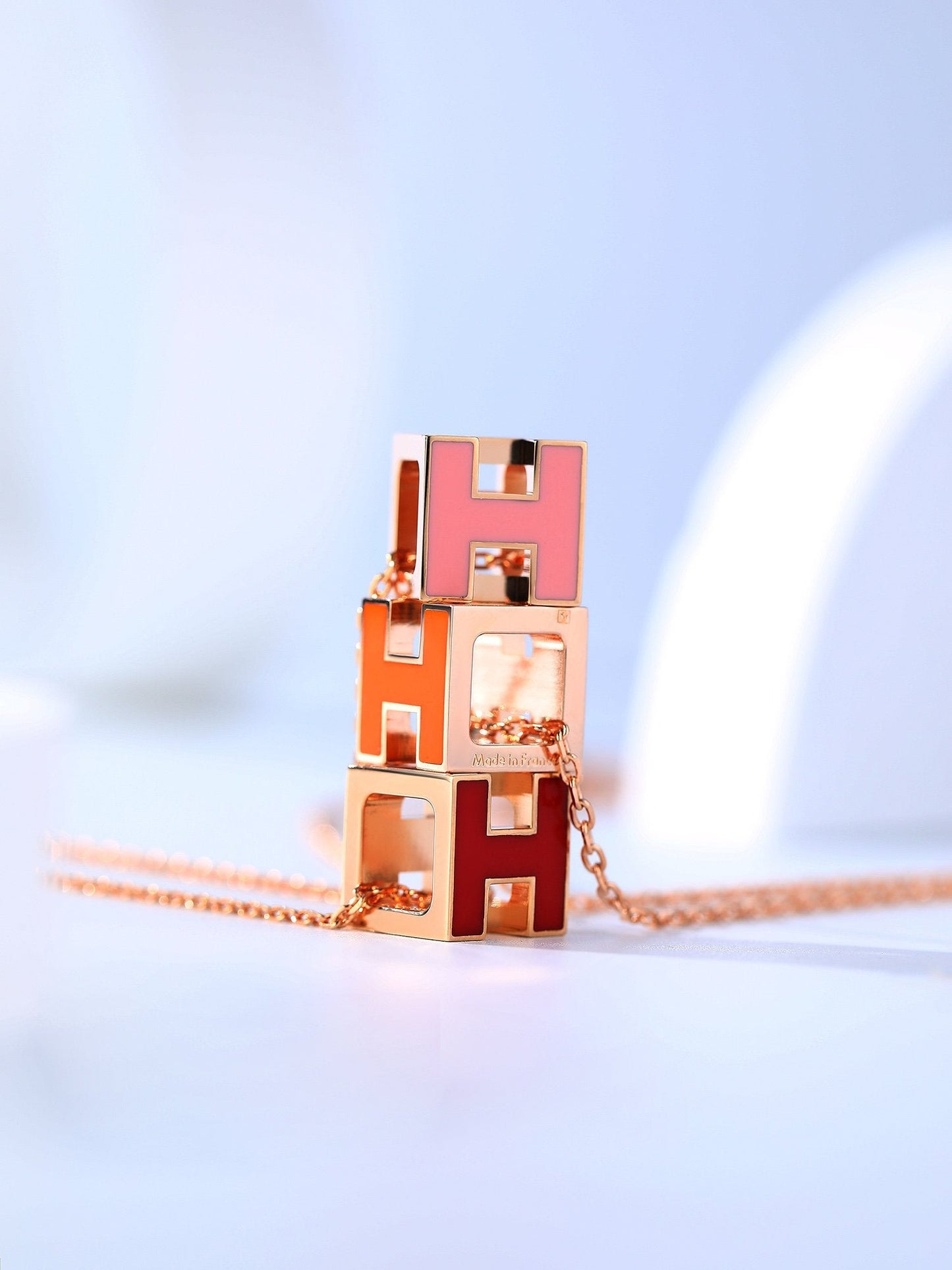 [Saipan]H CAGE ROSE GOLD NECKLACE