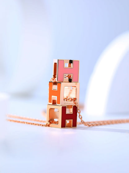[Saipan]H CAGE ROSE GOLD NECKLACE