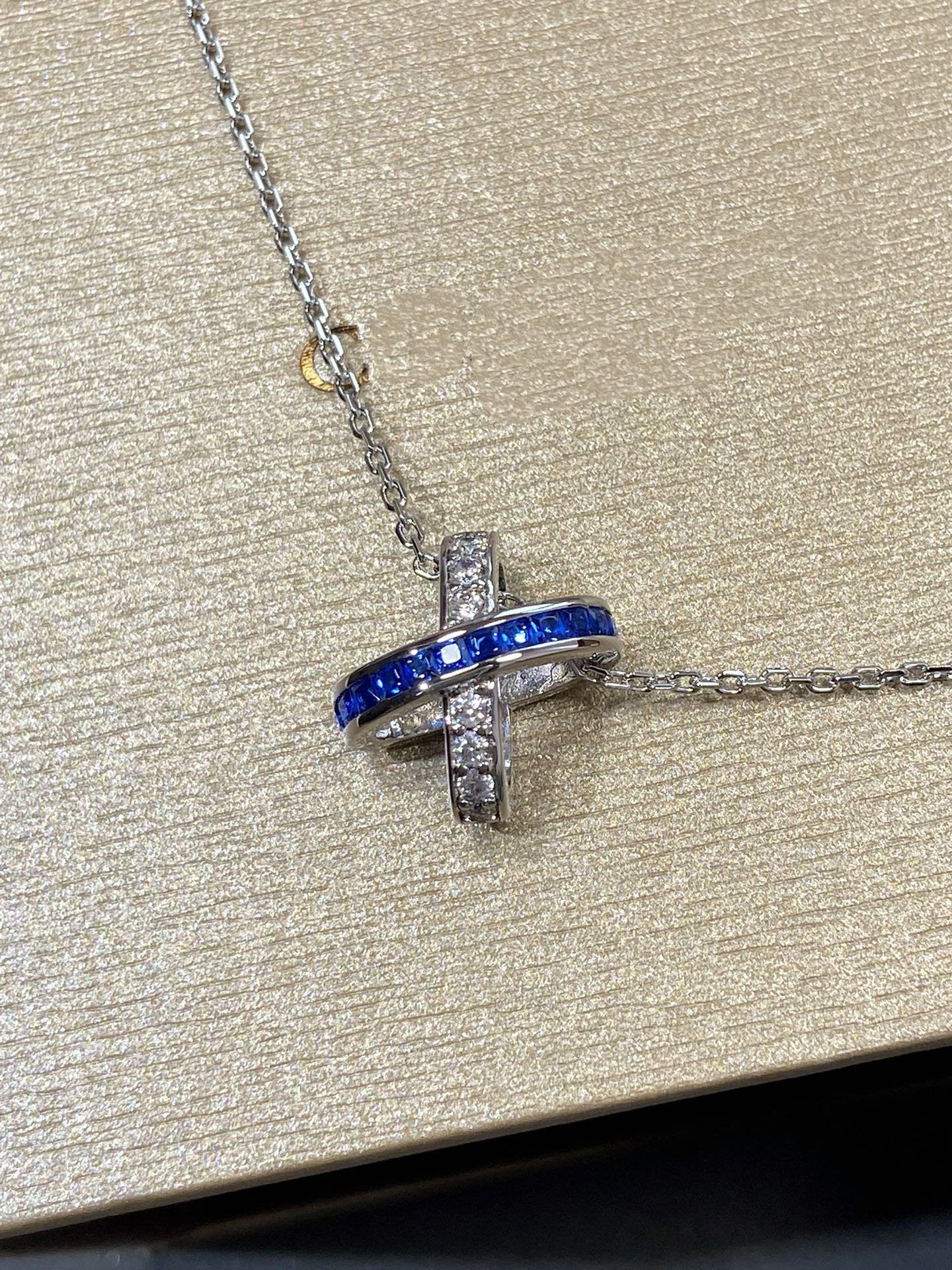 [Saipan]LIENS DIAMOND SILVER NECKLACE