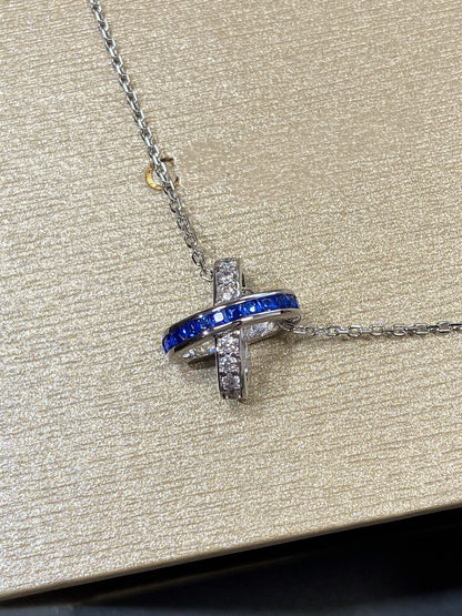 [Saipan]LIENS DIAMOND SILVER NECKLACE
