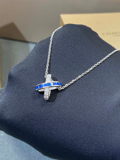 [Saipan]LIENS DIAMOND SILVER NECKLACE