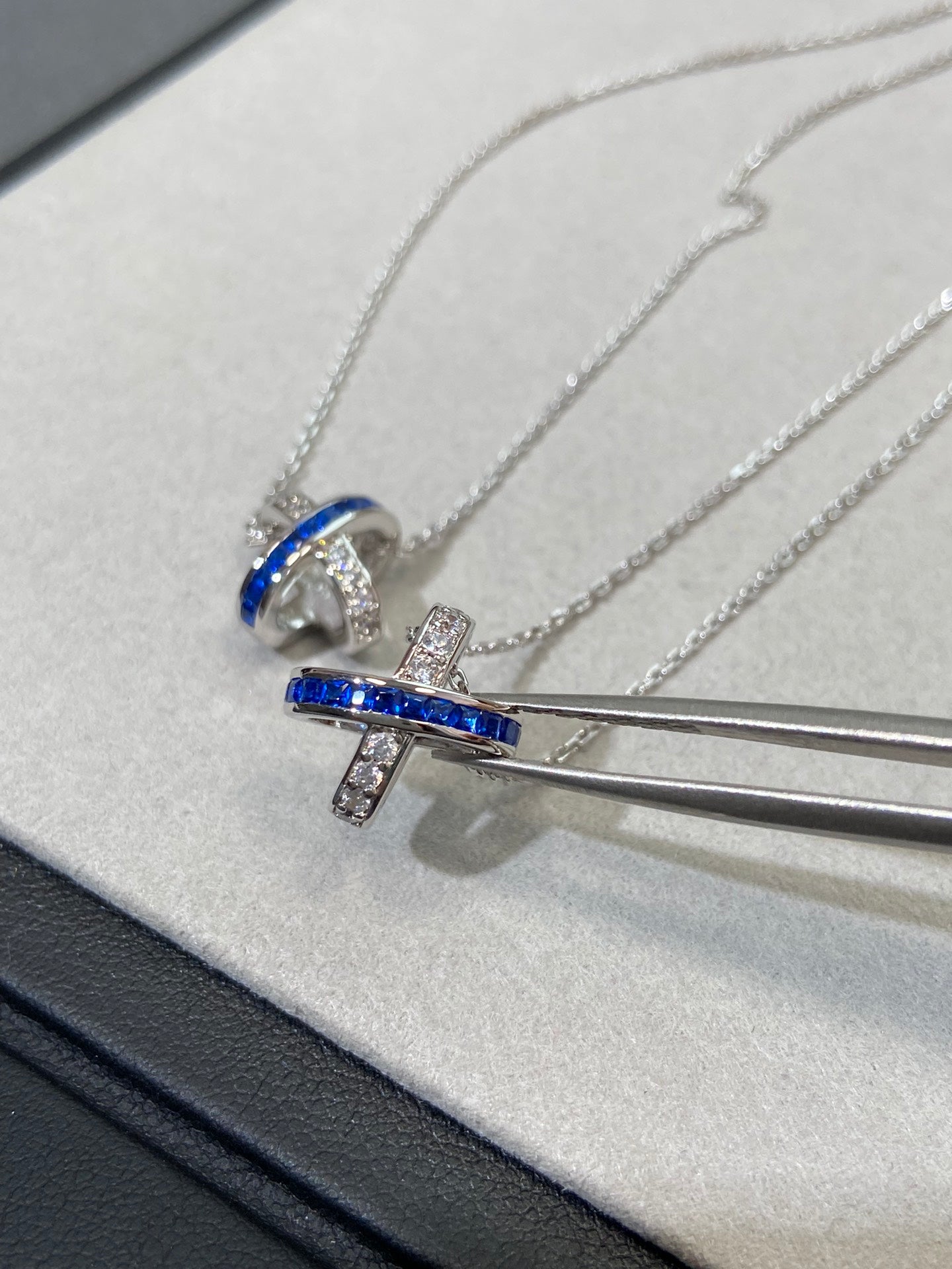 [Saipan]LIENS DIAMOND SILVER NECKLACE