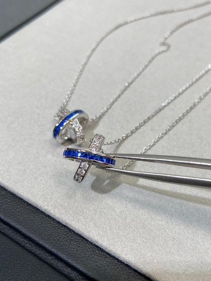 [Saipan]LIENS DIAMOND SILVER NECKLACE