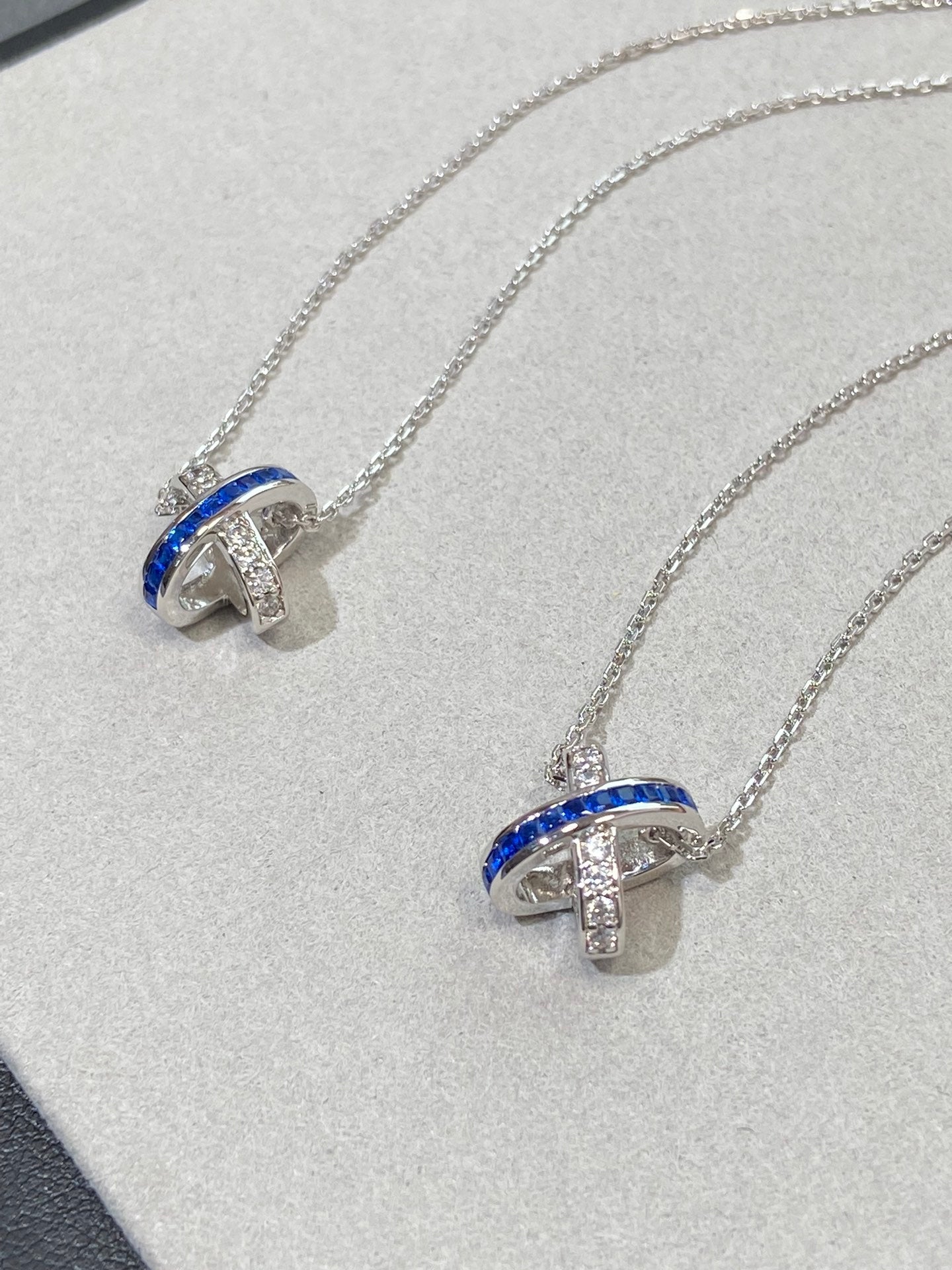 [Saipan]LIENS DIAMOND SILVER NECKLACE