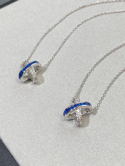 [Saipan]LIENS DIAMOND SILVER NECKLACE