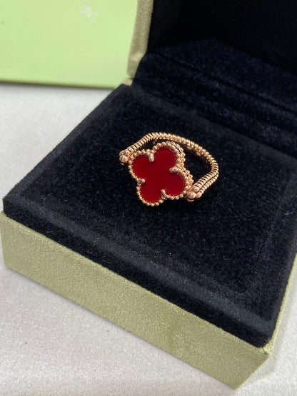 [Saipan]LUCKY CLOVER GOLD REVERSIBLE RING