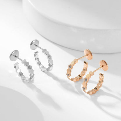 [Saipan]BEE LOVE DIAMOND HOOP EARRINGS