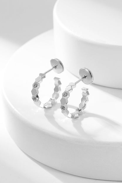 [Saipan]BEE LOVE DIAMOND HOOP EARRINGS