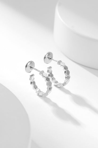 [Saipan]BEE LOVE DIAMOND HOOP EARRINGS