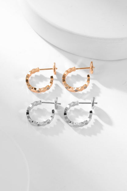 [Saipan]BEE LOVE DIAMOND HOOP EARRINGS
